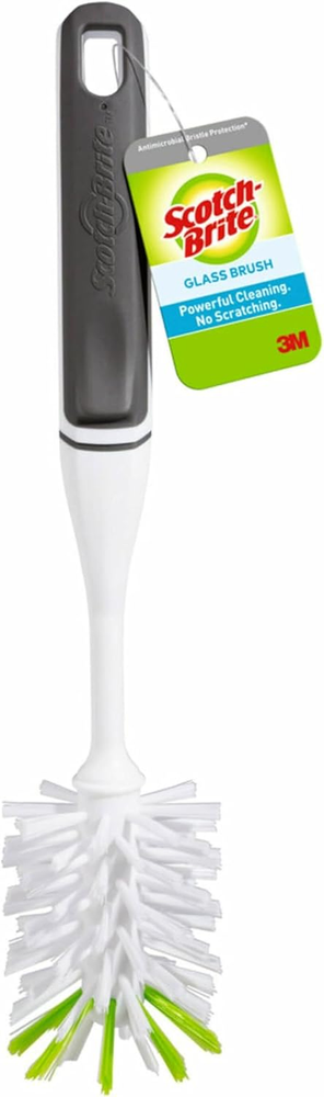 Scotch-Brite Glass and Water Bottle Brush, Long-Lasting Bristles, Safe on Multip