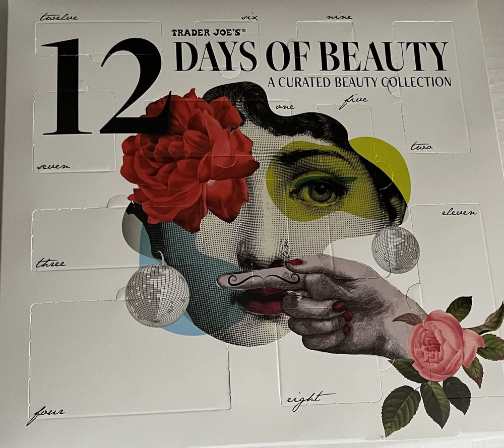 NIB TRADER JOE’S 2022 12 DAYS OF BEAUTY ADVENT CALENDAR
