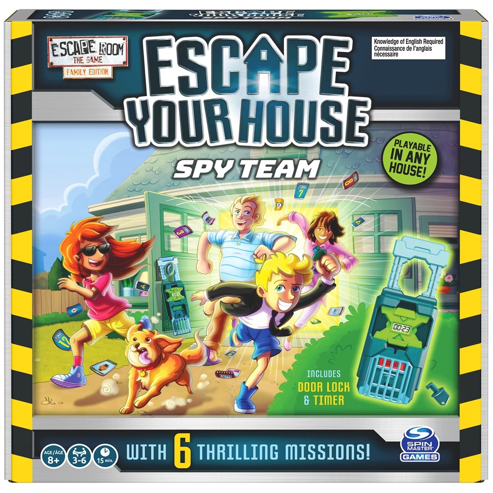 Escape Room The Game, Escape Your House: Spy Team Fun Strategy Family Board G...