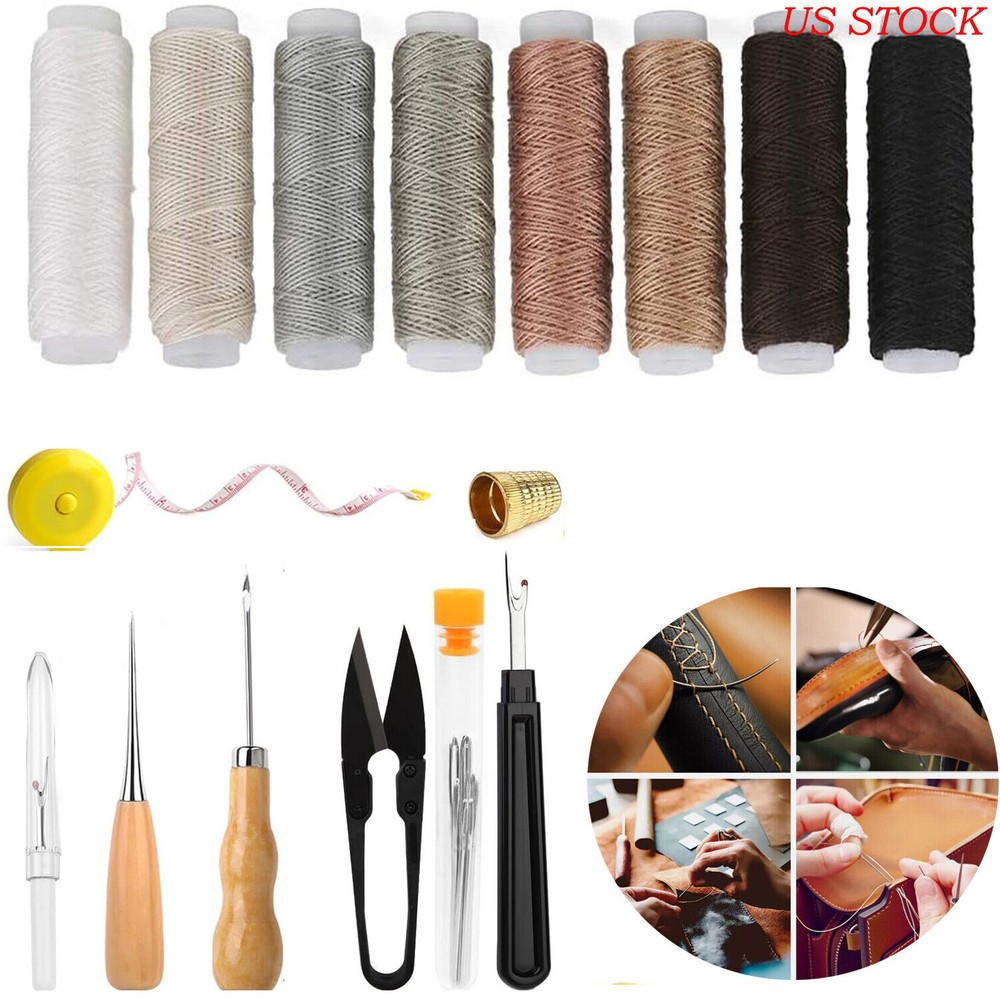 Upholstery Repair Sewing Kit Heavy Duty Sewing Kit with Sewing Awl Needle Thread