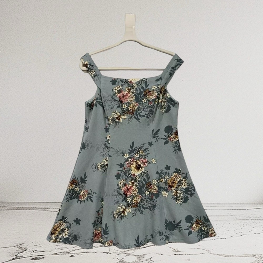 Teeze Me Floral Fit & Flare Mini Dresss Juniors Size 15 16 Party Casual Y2K