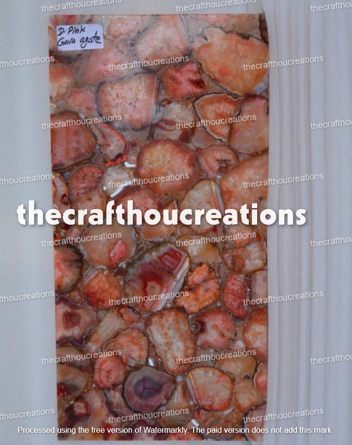 Luxury Dyed Pink Agate Rectangular Stone Slab for Elegant Home Decor