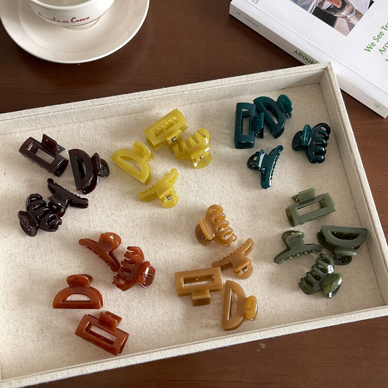 4PCS/Set Fashion Women Hair Claw Clip Girls Small Hairpins Hair Clip Mini ClampⓏ