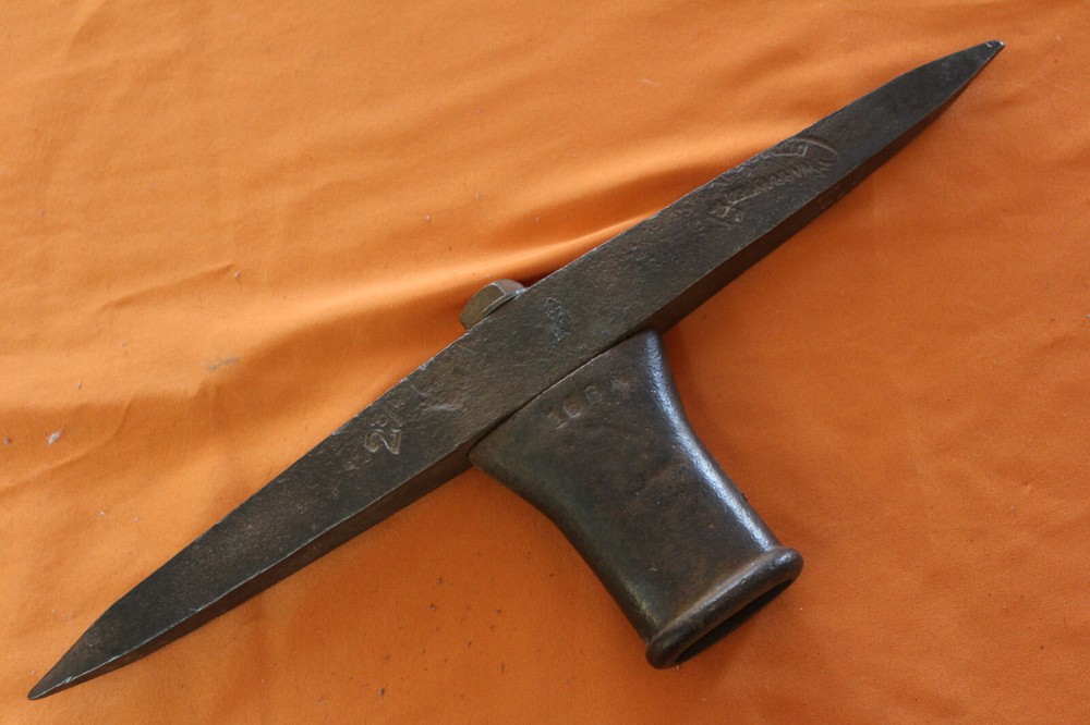 RARE Antique HARDSOCG Miners Drift Pick Axe Ottumwa IA Tool MARKED LOOK Coal