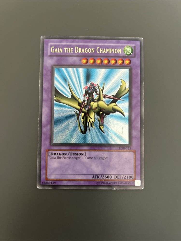 Gaia the Dragon Champion LOB-125 Unlimited Edition Legend of Blue Eyes White Dragon