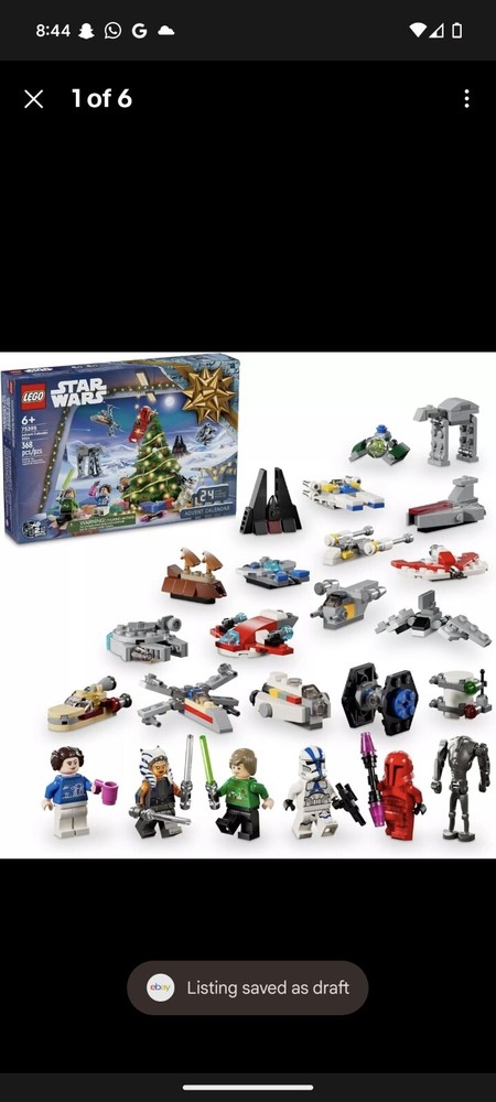 LEGO Star Wars 2024 Advent Calendar for Kids, Holiday Building Set with 18...