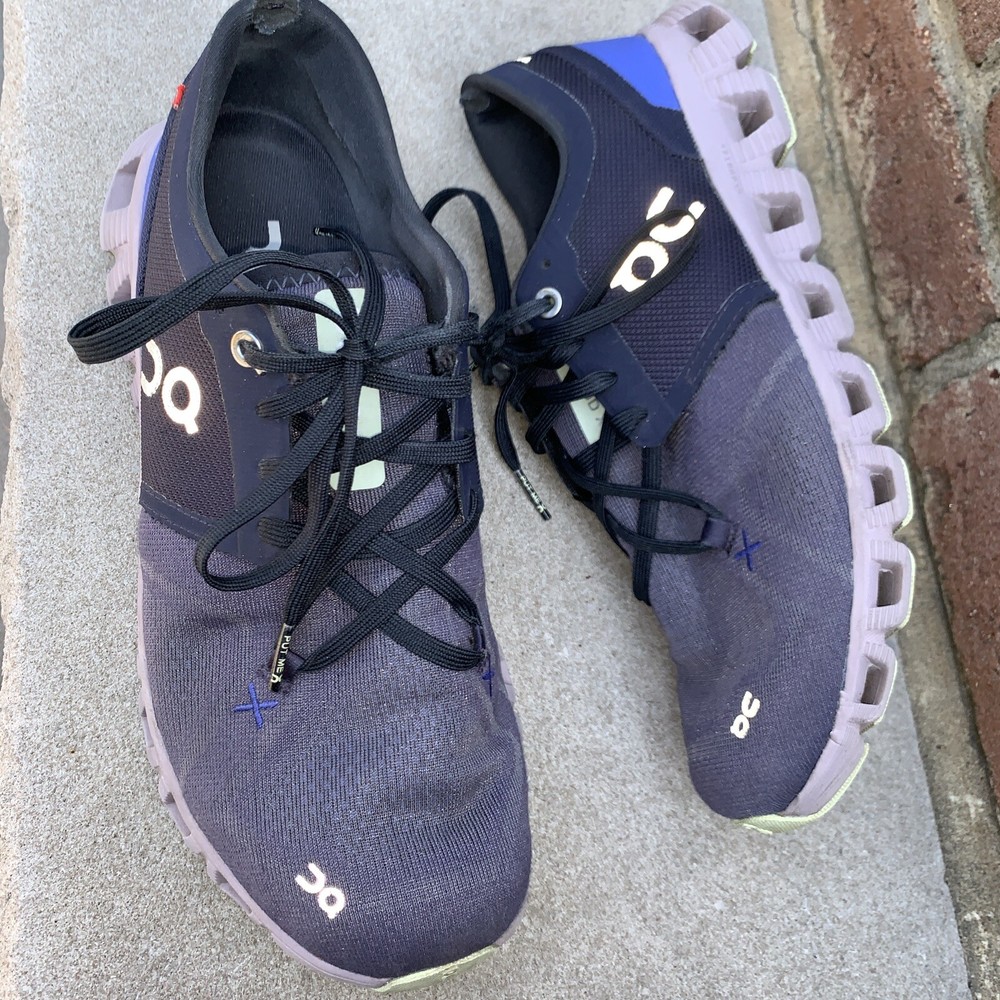 On Running Cloud X 3 Midnight Heron Blue Sneakers, Women’s size 8.5