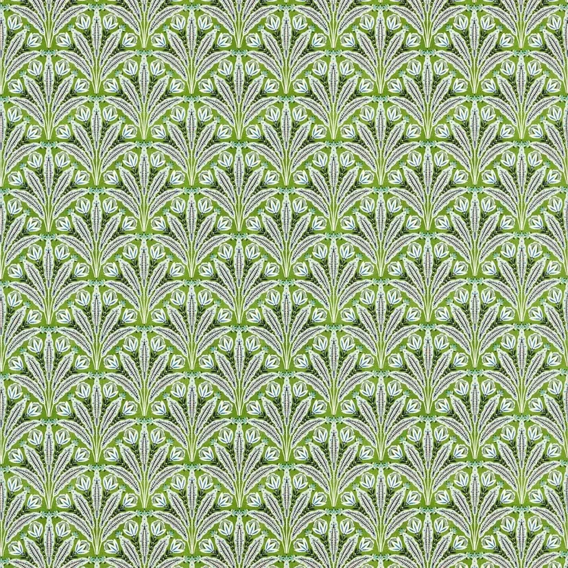 Clarke & Clarke Attingham Cobalt/Green Fabric - 8 Metres (RRP £38m)