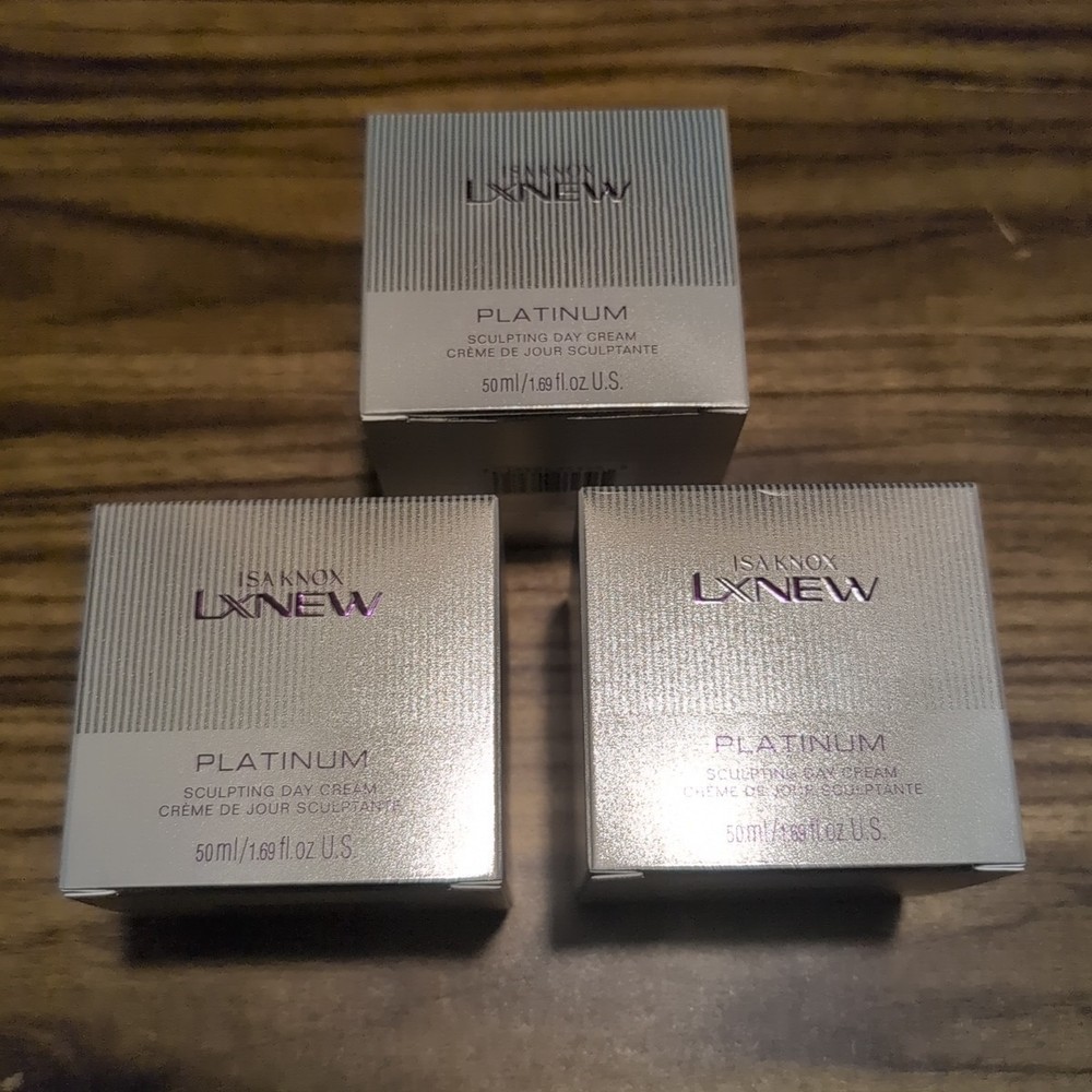Avon Isa Knox LX Platinum Sculpting Day Cream 3-Pack 1.69 fl oz New