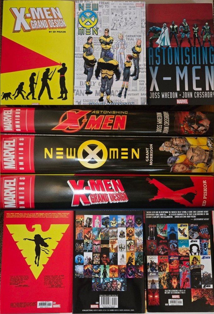 🔴 NEW X MEN, ASTONISHING X-MEN, X-MEN GRAND DESIGN USED OMNIBUS LOT