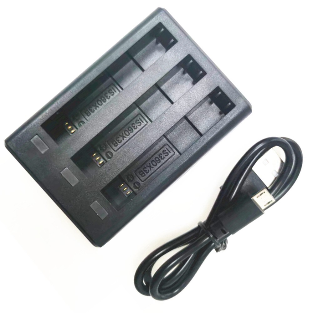 Micro&Type-C Battery Charger Holder Station For Insta360 ONE X3 Action Camera