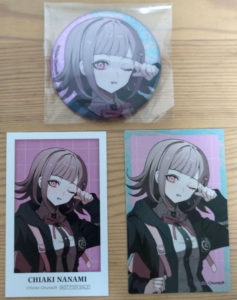 Nanami Chiaki Hologram Animated Badge Sticker Danganronpa 2