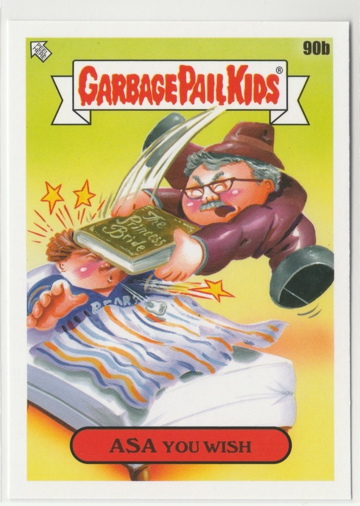 Asa You Wish #90b Garbage Pail Kids GPK 2022 Book Worms Trading Card