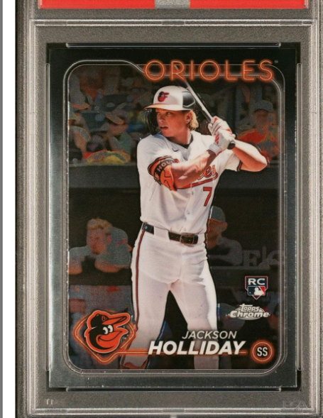 2024 Topps Chrome Jackson Holliday Rookie RC PSA 10 Gem Baseball Card