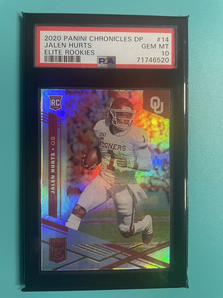 2020 Chronicles Elite Rookies Jalen Hurts RC Rookie #14 PSA 10 Gem Mint 🔥