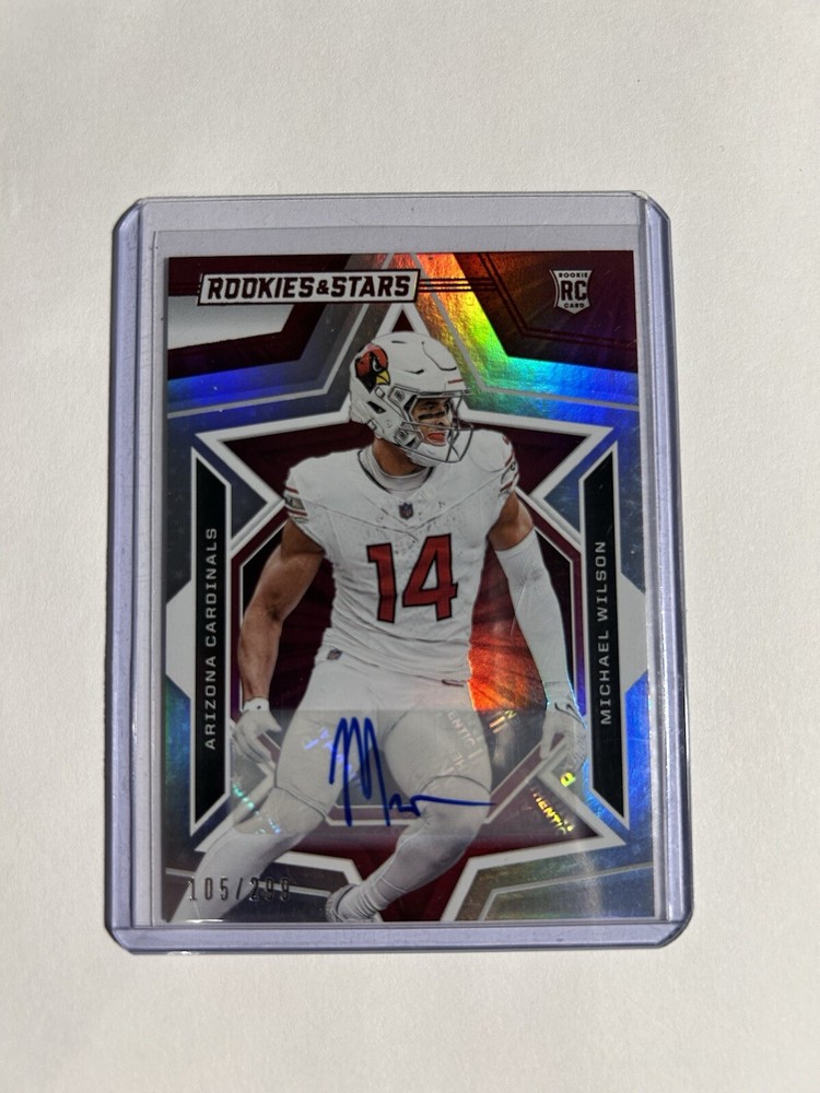 2023 Panini Rookies & Stars Rookie Card Holo Michael Wilson /299 Auto #170 RC