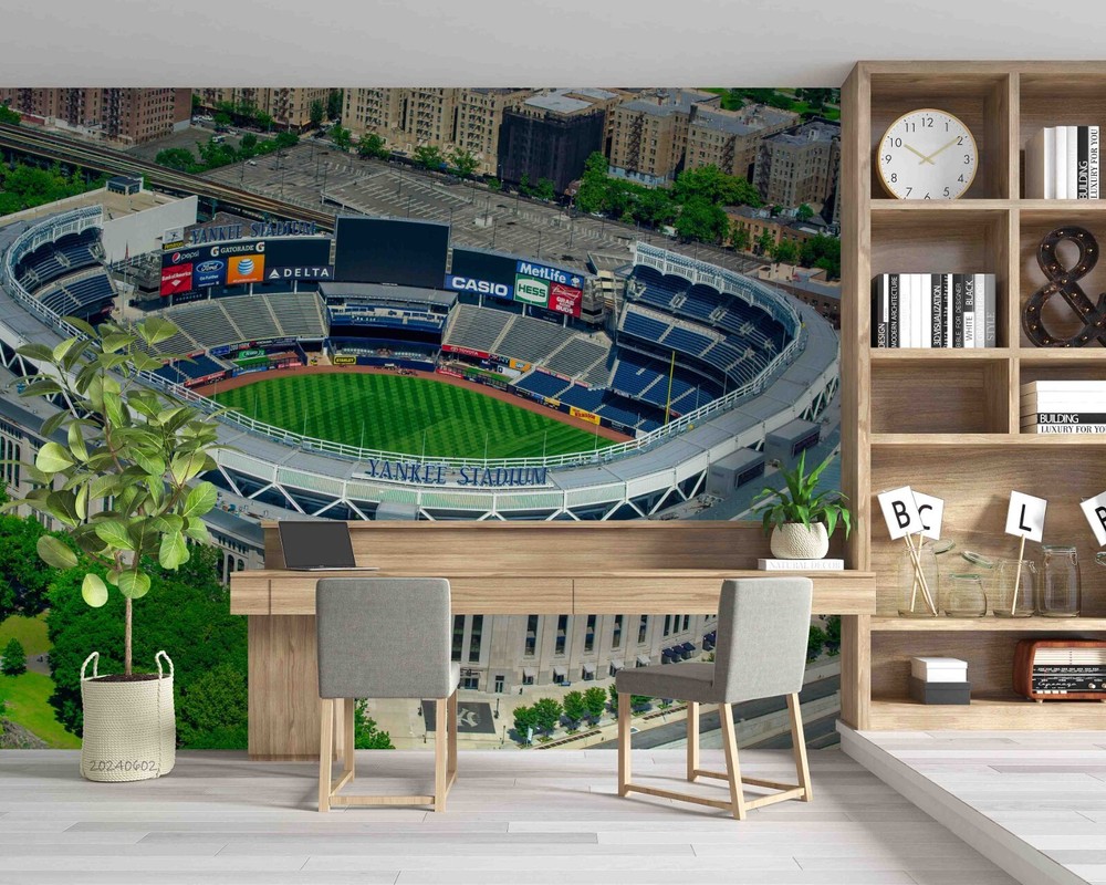 3D Yankee Stadium Wall Murals Wallpaper Murals Wall Sticker