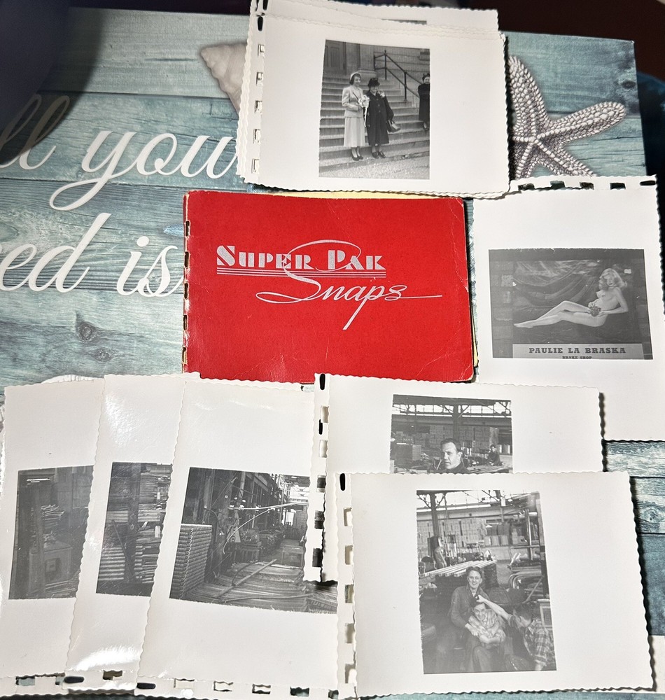 Vintage Super Pak Snaps Book Black & White photos