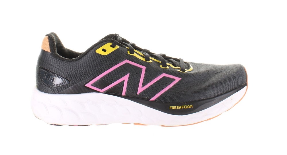 New Balance Womens W680cm8 Black Running Shoes Size 9 (7778195)