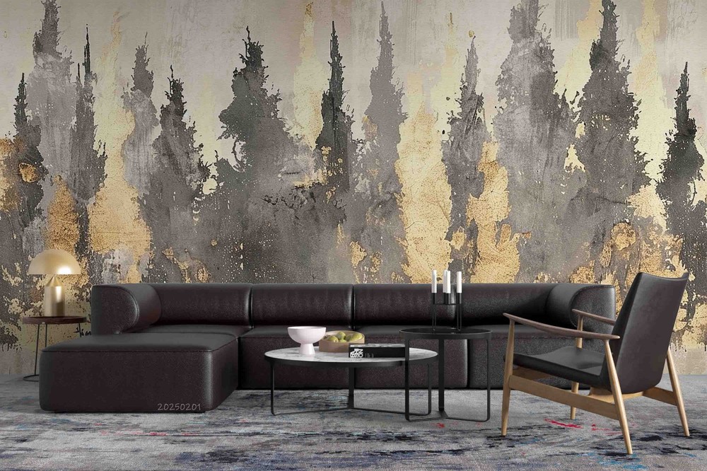 3D Forest Abstract Oil Painting Wall Murals Wallpaper Murals Wall Sticker