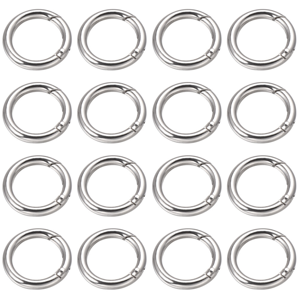 20PCS Small Round Carabiner Clips for Keys or Gear