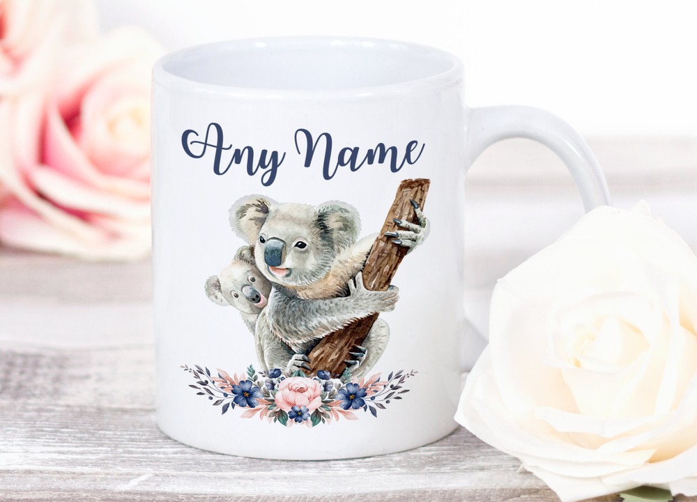 Koala Mug Any Name Koala Gifts For Women Koala Coffee Mug Koala Coffee Cup