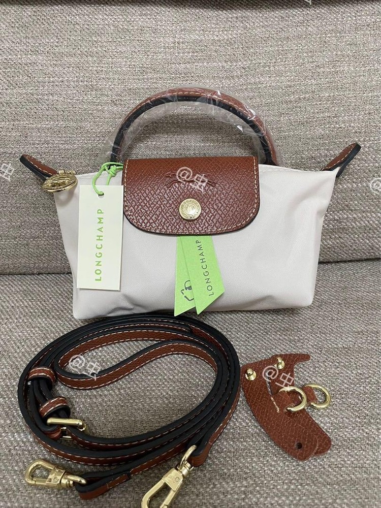Longchamp Tote Shoulder Bag Pliage Xs Mini White