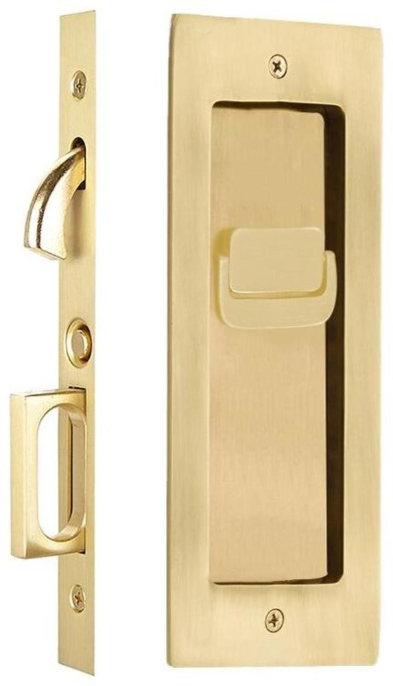 Emtek 2115-138 Modern Rectangular 7-1/4 Inch Privacy Mortise in French Antique Finish