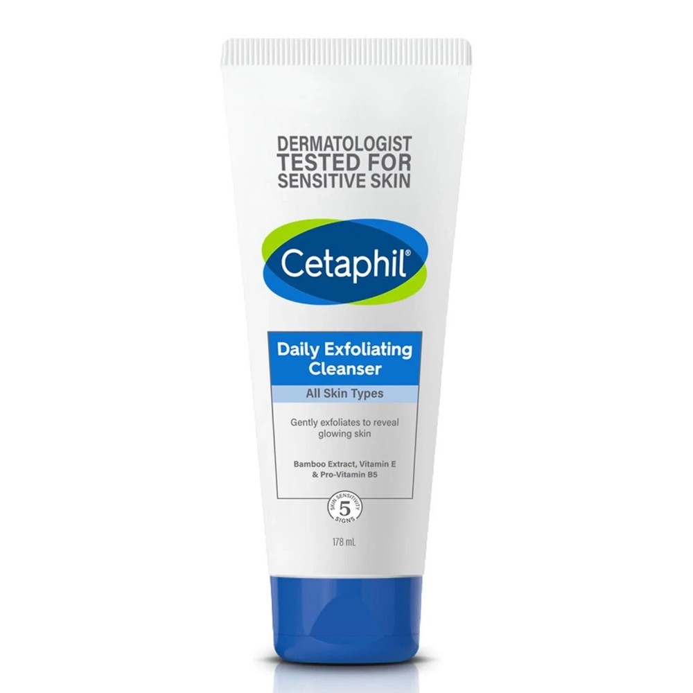 Cetaphil Daily Exfoliating Cleanser for Normal Dry & Oily Skin Glow Skin 178ml