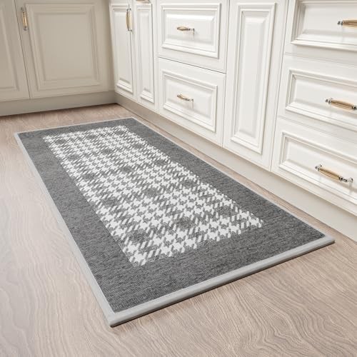 Non-Slip Anti-Fatigue Kitchen Mat with Memory Foam and Absorbent Design