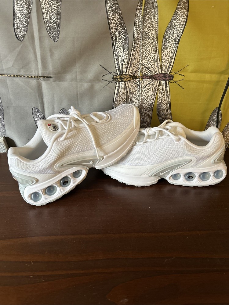 Size 8.5W - Nike Air Max DN White Metallic Silver W. (Replacement Box)