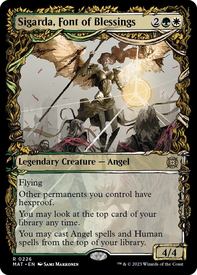 Sigarda Font of Blessings Halo Foil March of the Machine Aftermath Edition