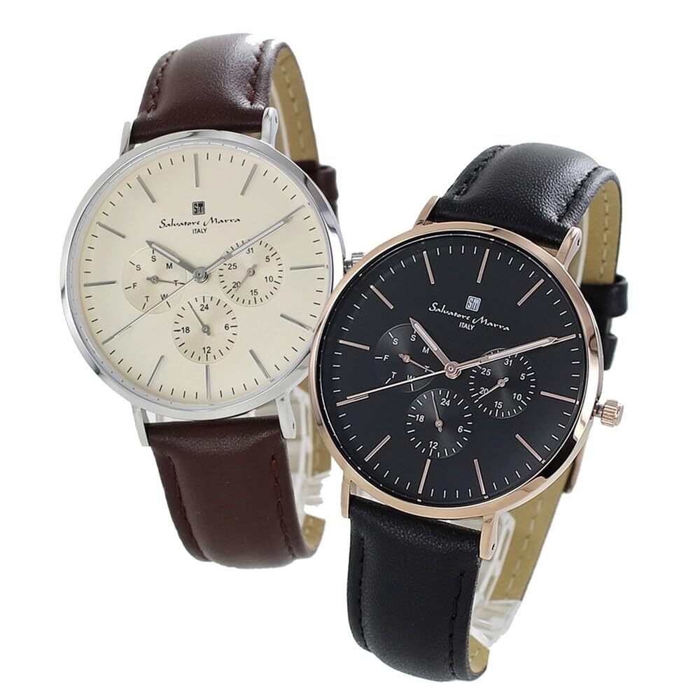 Salvatore Mara Wristwatch Storage Box for Men and Women Holds Pair of Watches SKU18