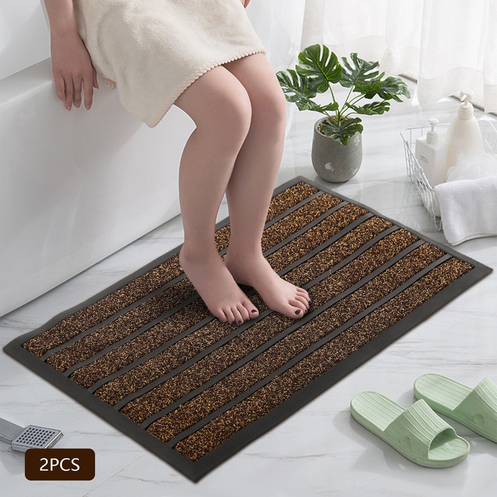 Dirt Trapper Door Mat Indoor Outdoor Heavy Duty Entrance Mat Slip Resistant Rug