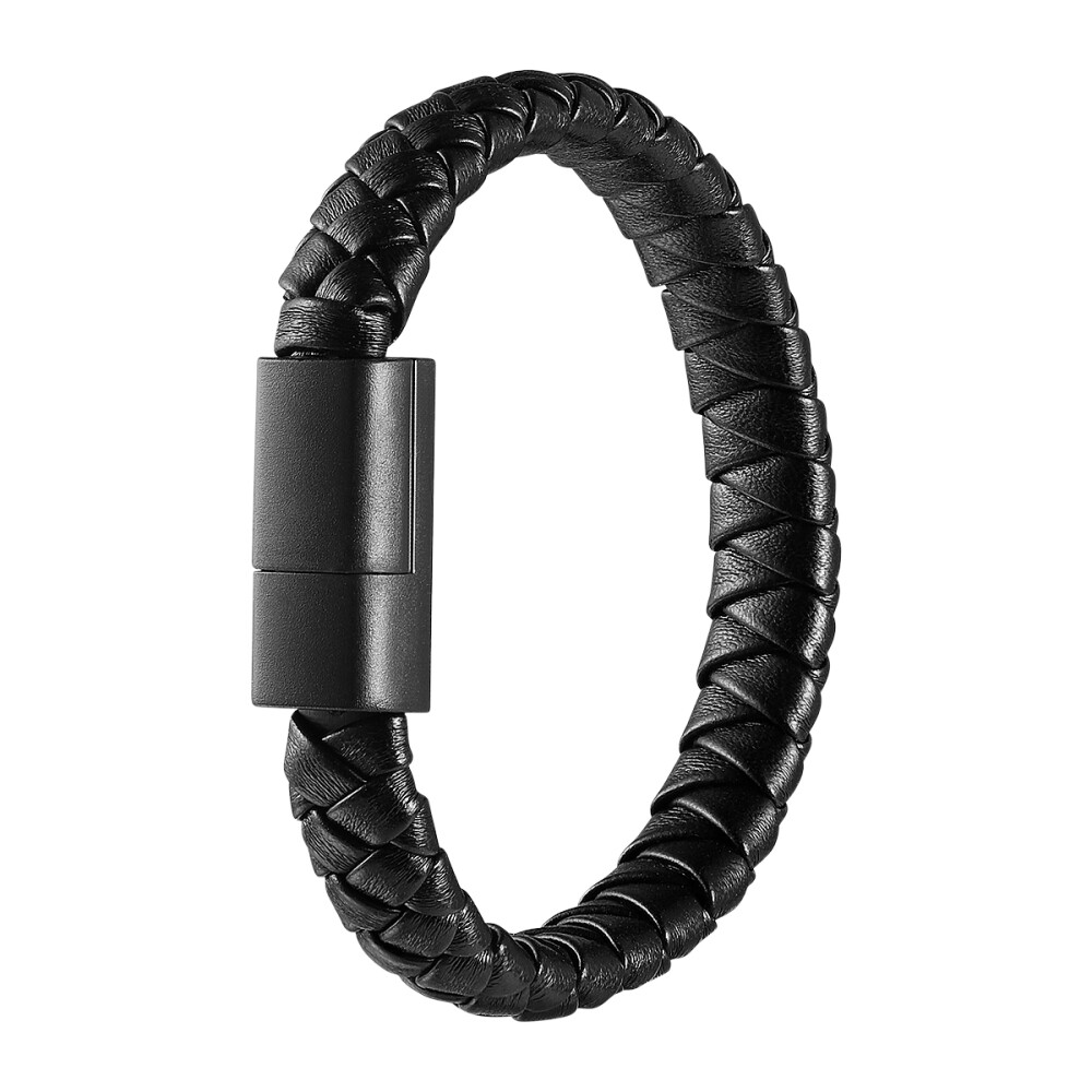 Braided USB C Charge Cable with Wristband for Fast Data Sync