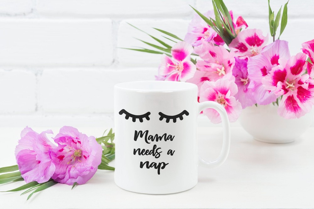 Funny Mama Needs Coffee Nap Mug Gift for Mom Birthday Mother's Day