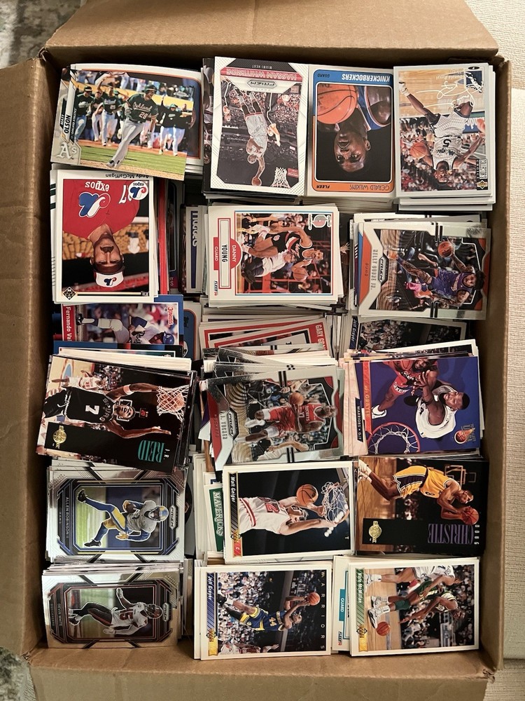 5,000+ Sports Card Bulk Lot | Baseball Basketball Football | 80s–Modern