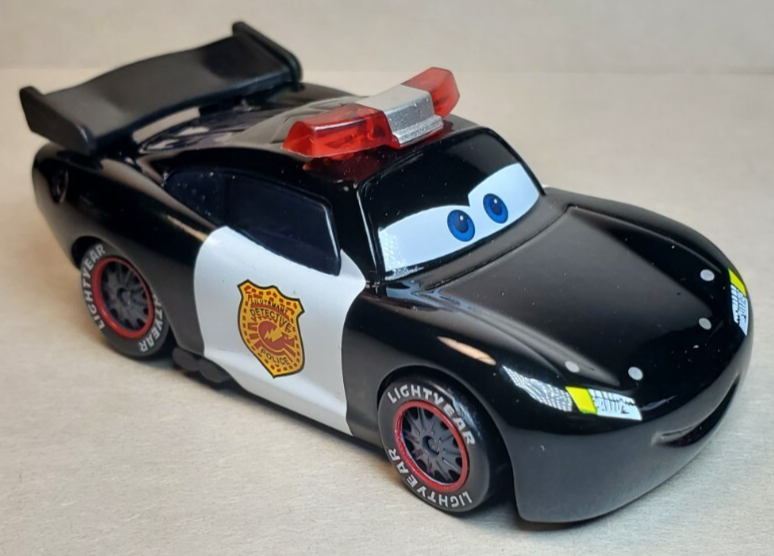 Disney Pixar Cars 2 Police Car Detective Lightning McQueen Diecast FC