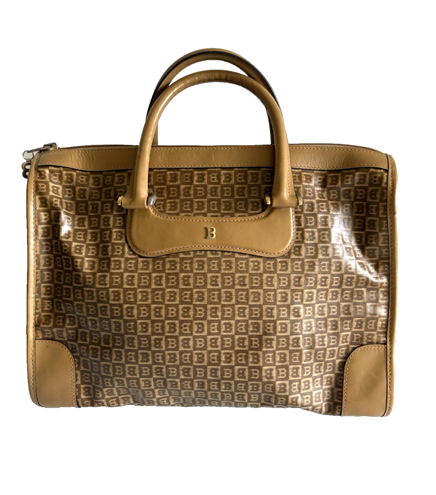 Authentic Bally Boston Bag Leather From Japan 0703