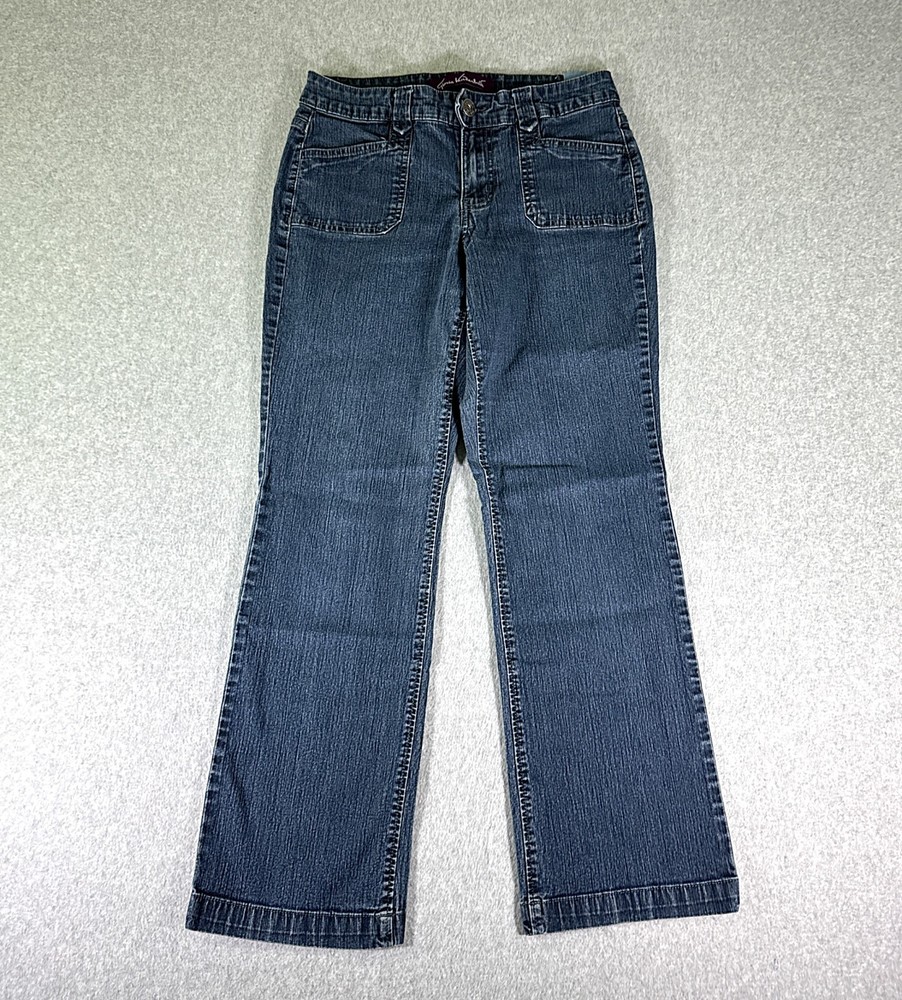 Gloria Vanderbilt Women’s Blue Bootcut Stretch Jeans Size 6 Mid Rise 29x29