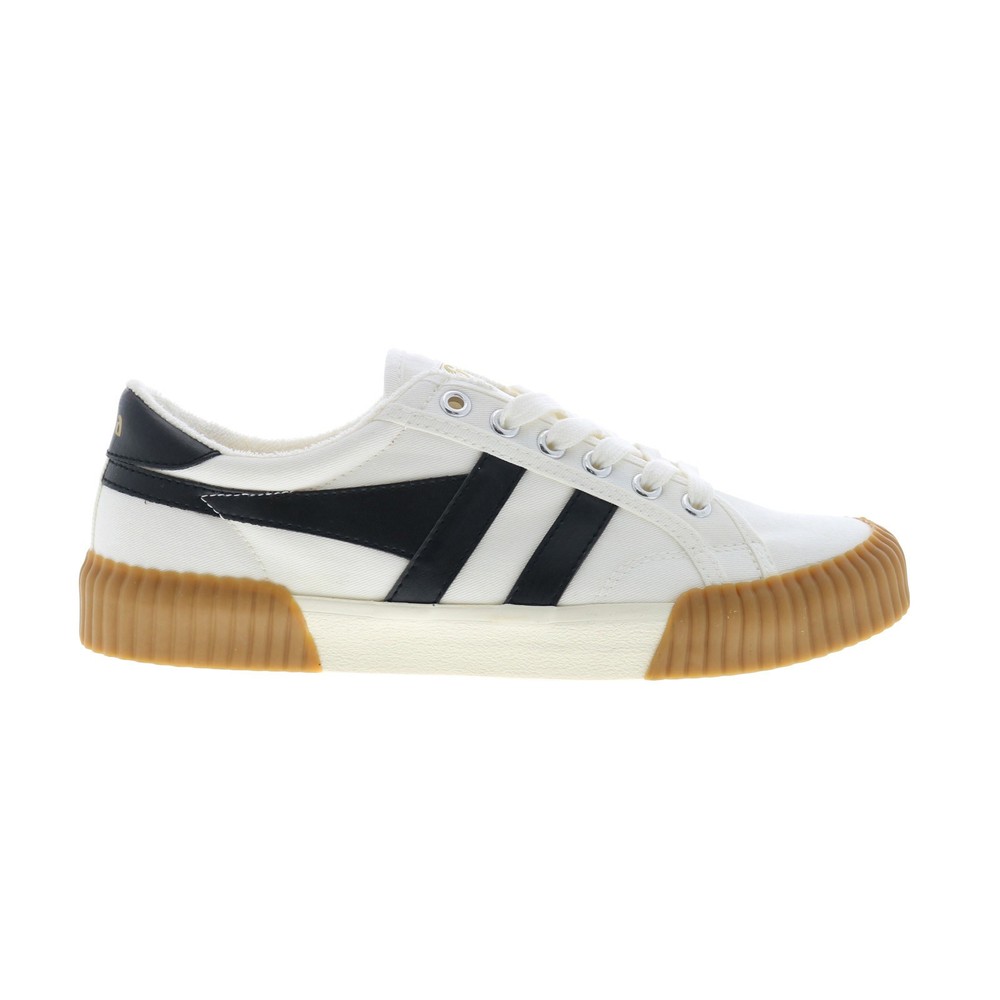Gola Rally CMB395 Mens White Canvas Lace-Up Casual Sneakers