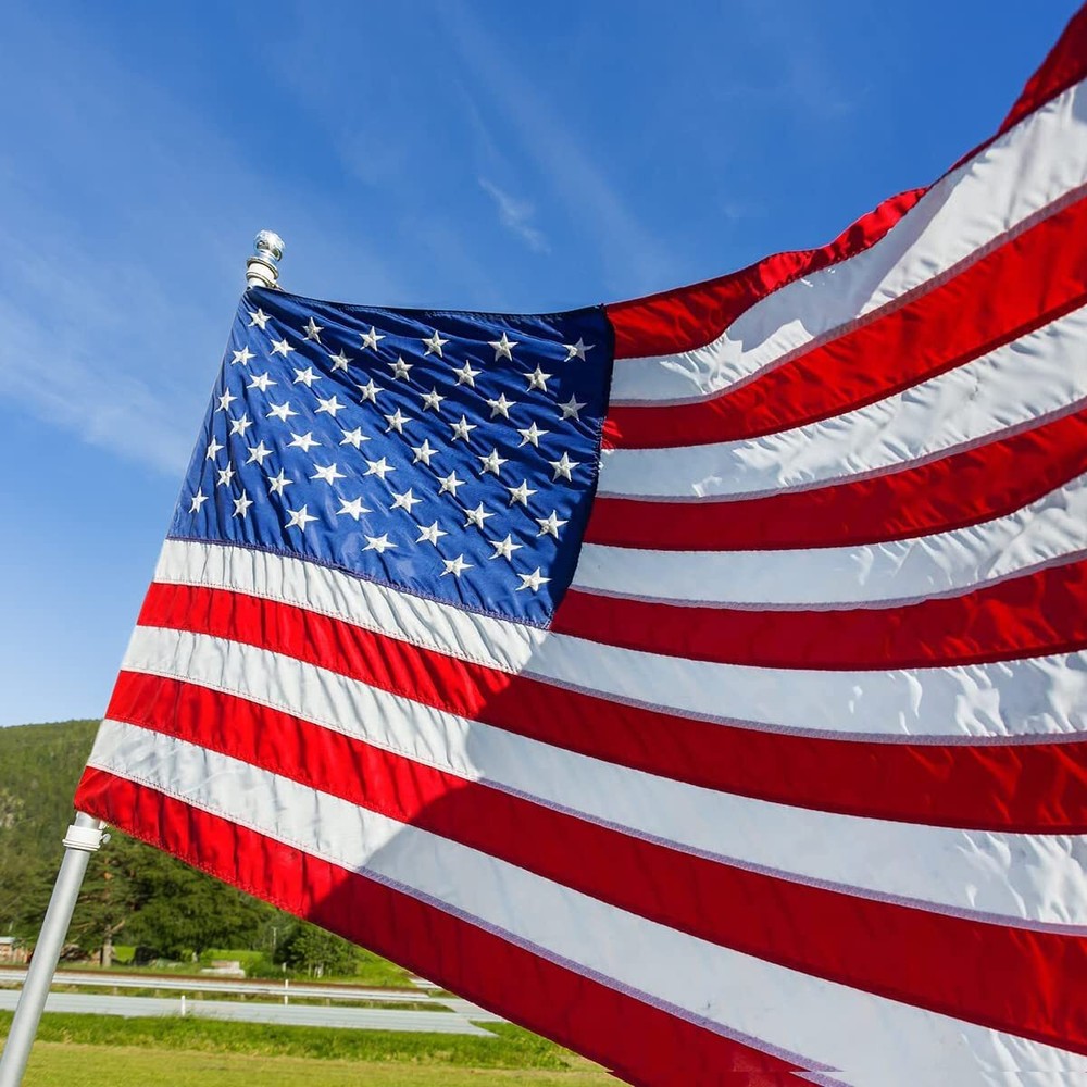 Pole Sleeve American Flag 3x5 FT Outdoor - American Flag Heavy Duty 3x5 FT, A...