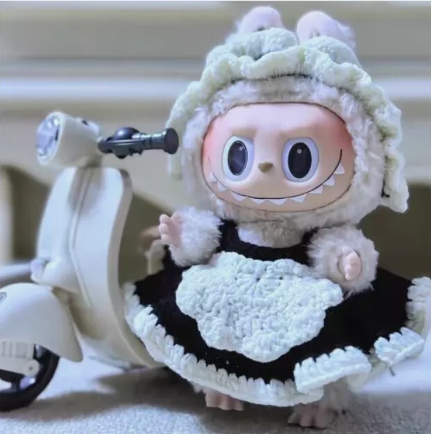 POP MART LABUBU Monsters Motorcycle Ride with Lights Sounds No Toy