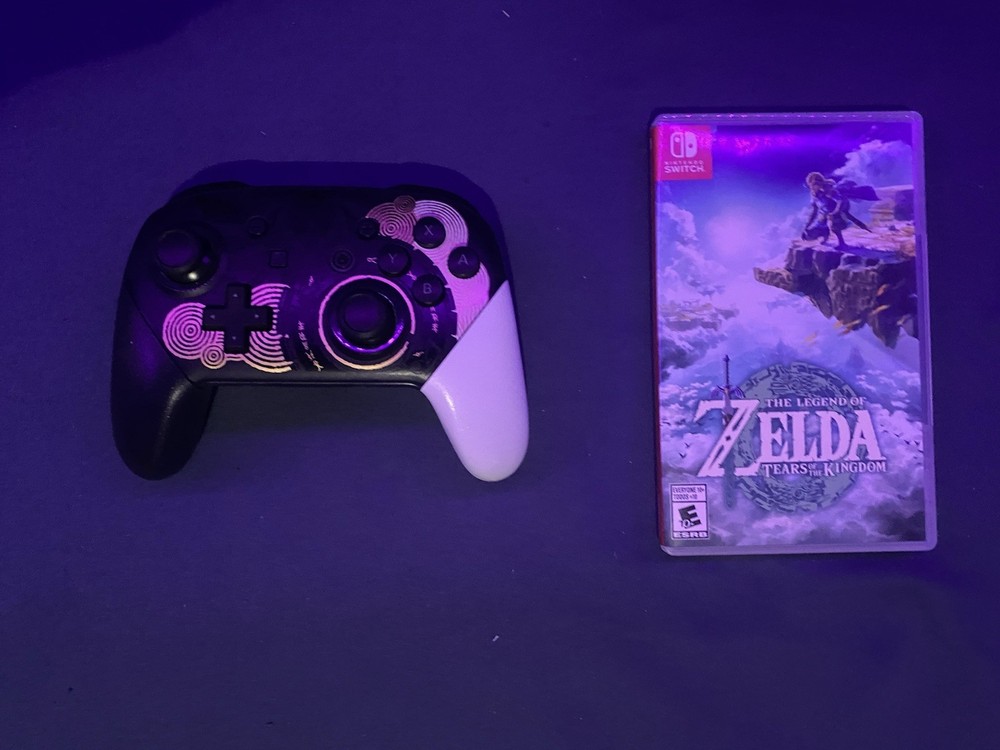 Zelda Tears of the Kingdom Nintendo Game And Tears Of The Kingdom Pro Controller