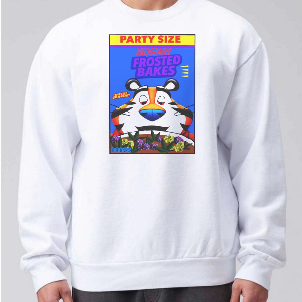 Frosted Flakes cereal parody spelled