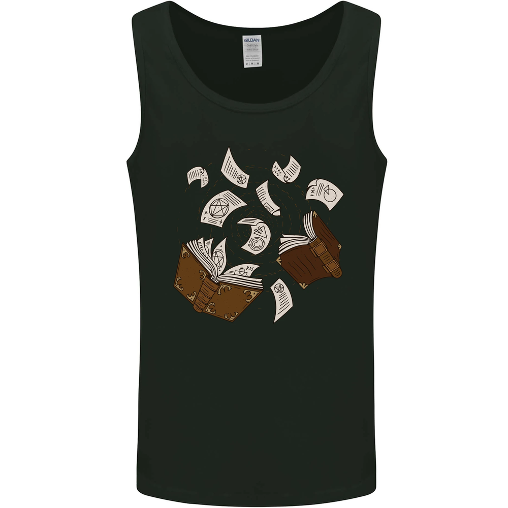Spell Book Magic Magician Magical Mens Vest Tank Top