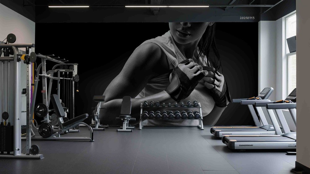 3D Gym Women Fitness Sports Wall Murals Wallpaper Murals Wall Sticker 12