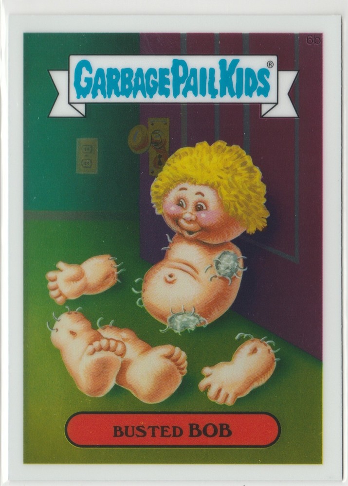 Busted Bob 6b Garbage Pail Kids GPK 2013 Chrome Series 1 CS1 Card