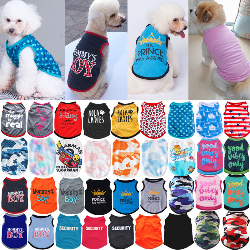 Pet Dog Clothes Puppy T Shirt Clothing For Small Dogs Puppy Chihuahua Vest US