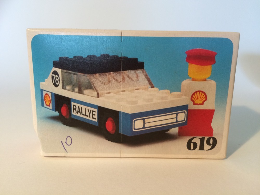1977 LEGO Legoland Rally Car 619 New Sealed Vintage Set